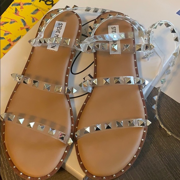 Steve Madden Sandals in Clear - Picture 3 of 5